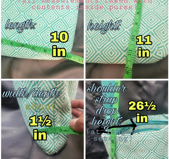 BAGS | [NwT]Turquoise Graphic Weave Crossbody Bag! - Picture 8 of 8